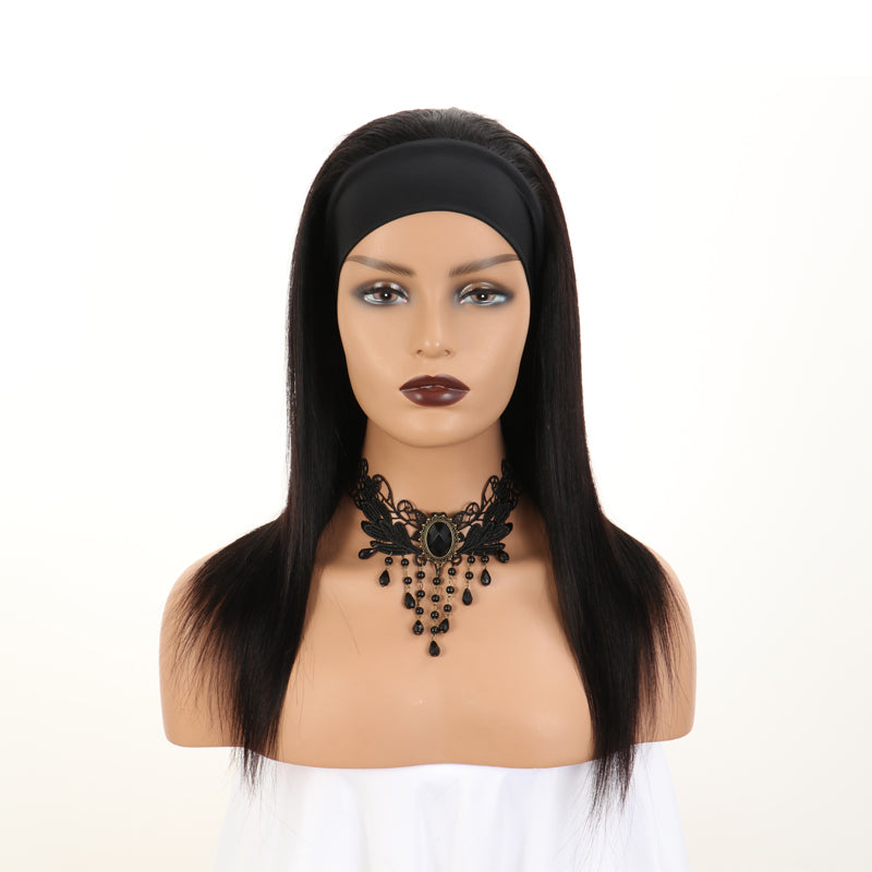 Straight Headband Wigs Affordable Half Wig Styles