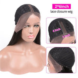 Straight Hair 2×6 Lace Closure Wigs