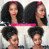 Curly Headband Wigs For Sale 100% Human Hair