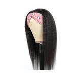 Yaki Straight Headband Wigs 100% Human Hair