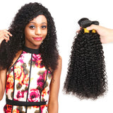 3 Bundles Human Hair Curly Wave Malaysian Hair