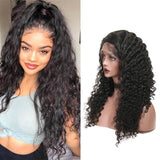 Deep Wave Cheap Human Hair 13×4 Lace Front Wigs Brazilian Hair