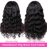 Loose Deep Wave Headband Wigs 100% Human Hair