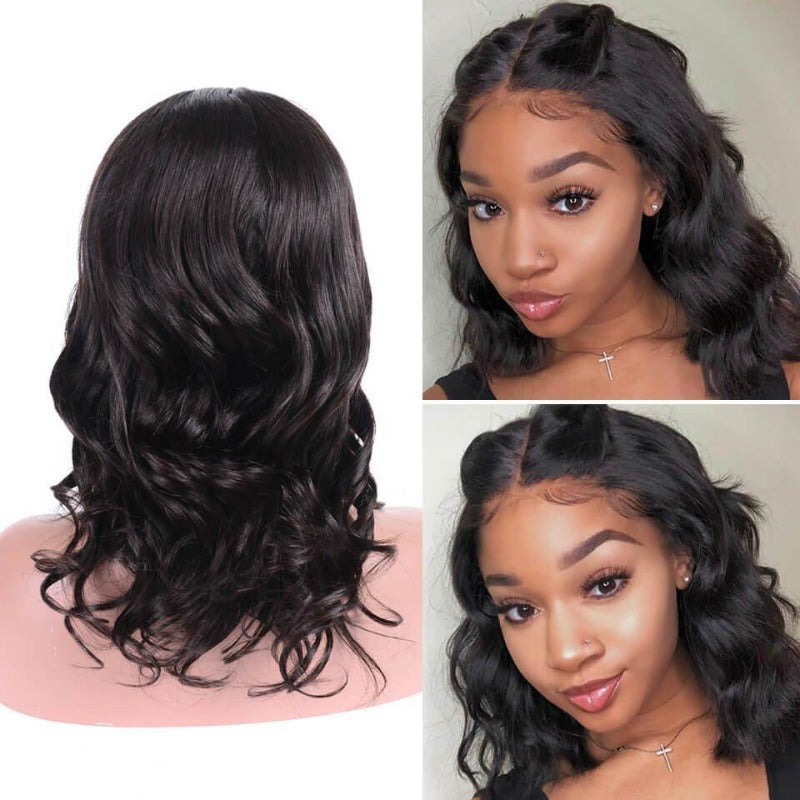 African american human top hair bob wigs