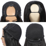 Straight U Part Wig Human Hair Short Bob Wig With Blunt Cut